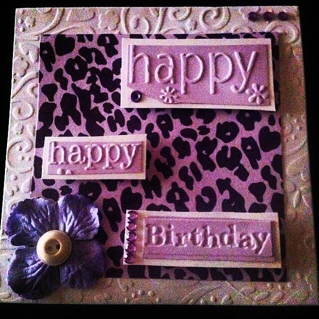 Purple Leopard Birthday