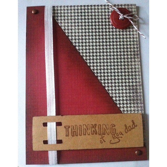 Father&#039;s Day Houndstooth Card