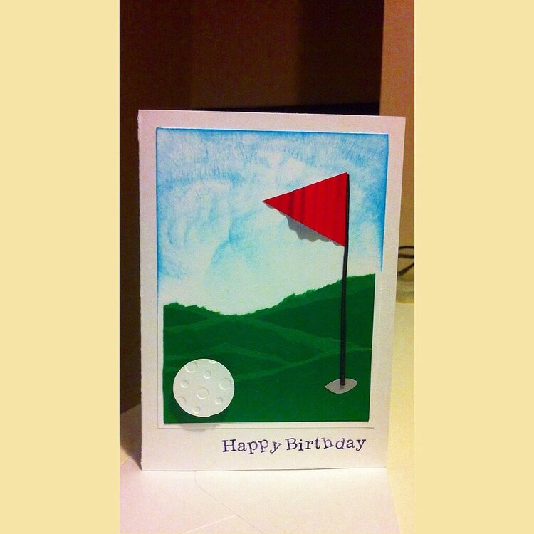 Golf birthday card