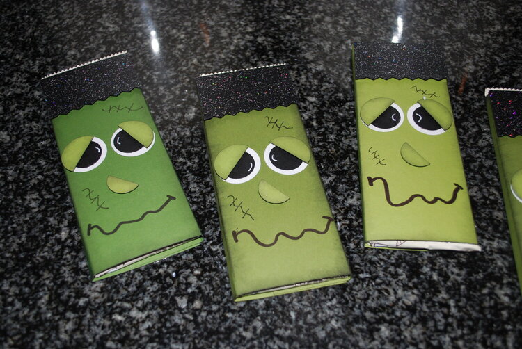 Frankenstein Candy Bar Covers
