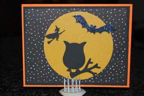 Owl Punch Halloween Card