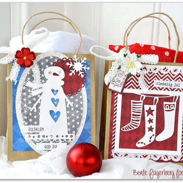 Cute gift bags for Sizzix UK.