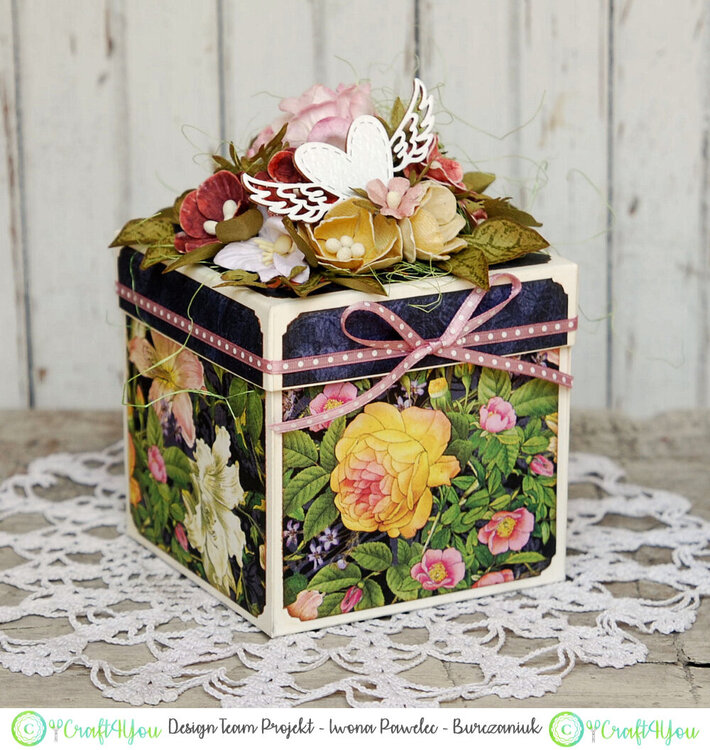 Floral exploding box