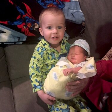 Ben and his new sister
