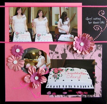 Cheryl&#039;s Bridal Shower Cake