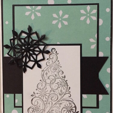 Tree/Snowflake Christmas card