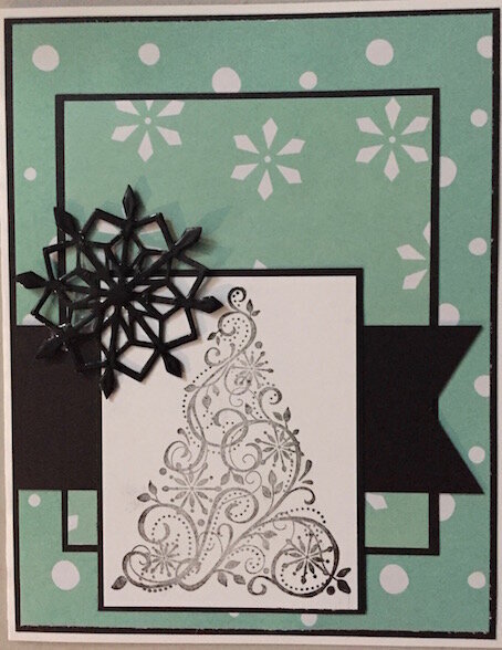 Tree/Snowflake Christmas card