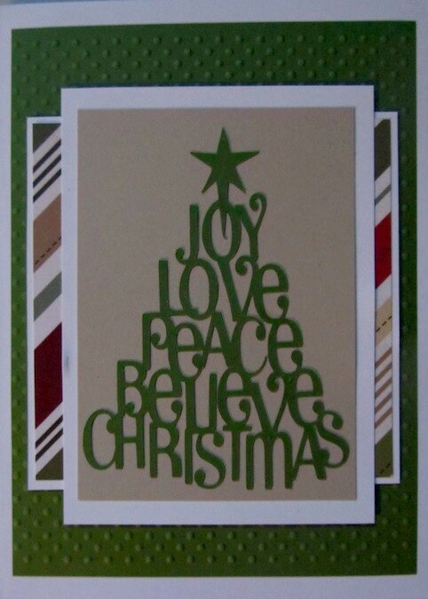 Christmas Card - Word Tree