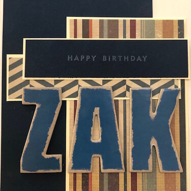 Zak&#039;s Birthday Card