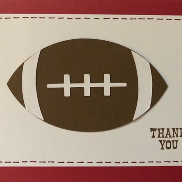 Football Thank You - Beth