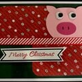 Piggie Christmas card