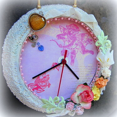 Shabby Romance Altered Ikea Clock