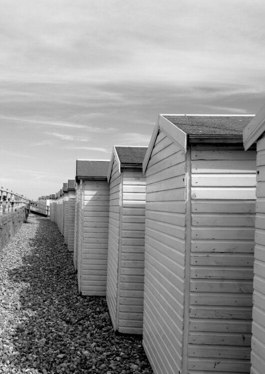 Beach huts at Bexhill