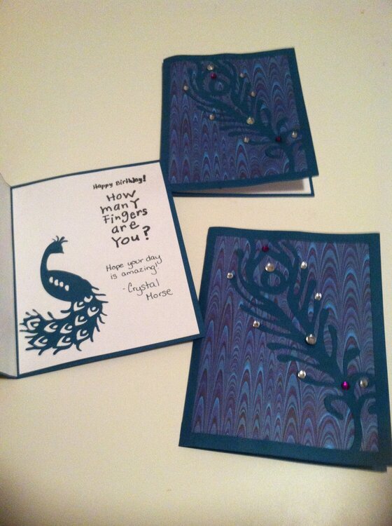 Peacock Birthday Cards
