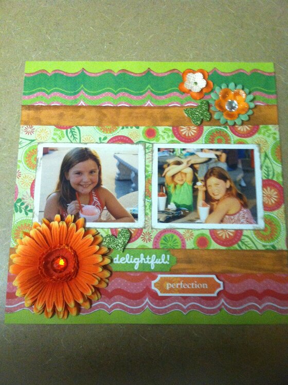 Trista Snow Cone Layout - 12 x 12