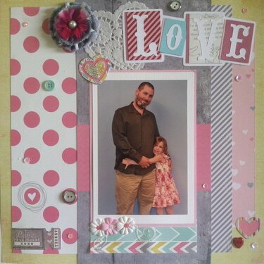Daddy Daughter Dance 12 x 12 Layout