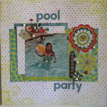 Pool Party 12 x 12 Layout