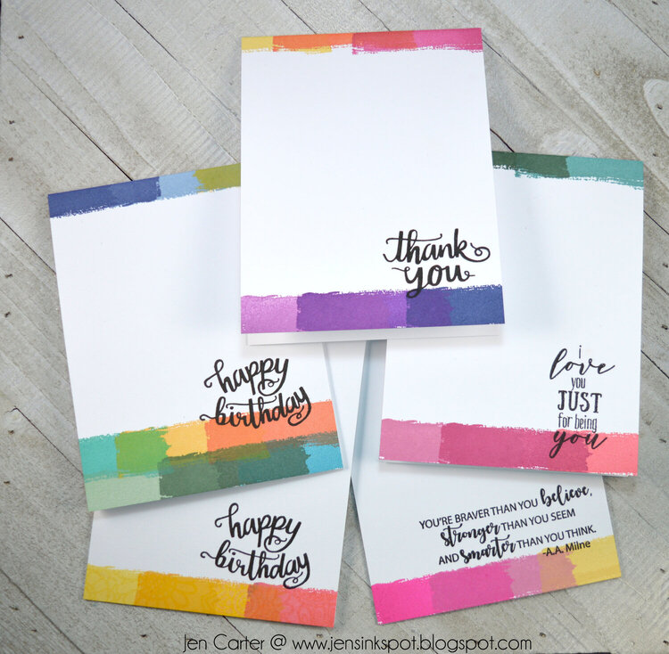 Super Simple One Layer Note Card Set