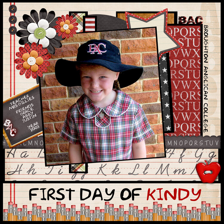 First Day of Kindy