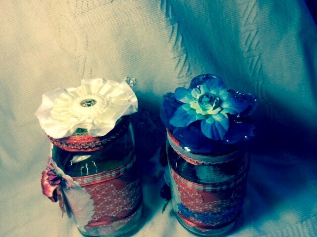 Altered Valentine&#039;s Gift Jar/ top