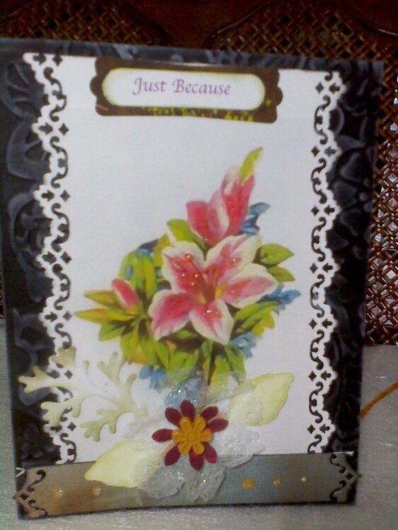 Just Because Flower Card