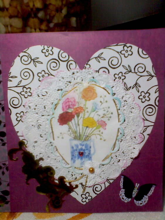 Flower Heart Card