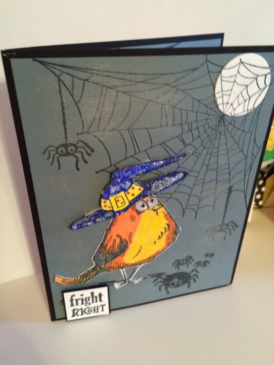 Halloween Bird Crazy card