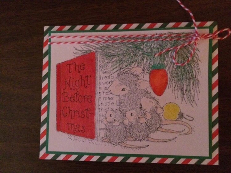 Night Before Christmas with house mice