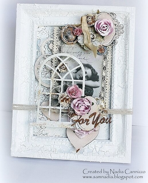 Altered Picture Frame - Berry71Bleu