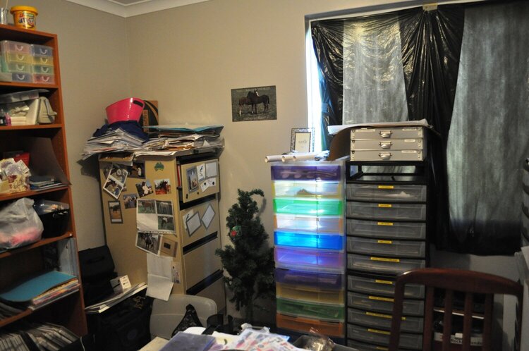 another view of my scrapbook room