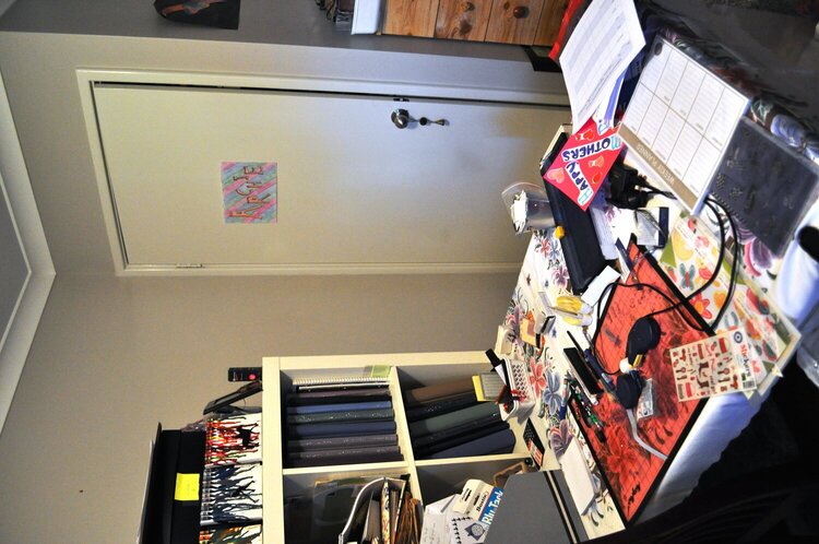 my wardrobe and last view of my scrapbook room