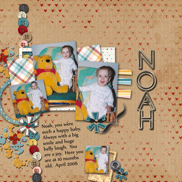 Noah with Pooh Bear