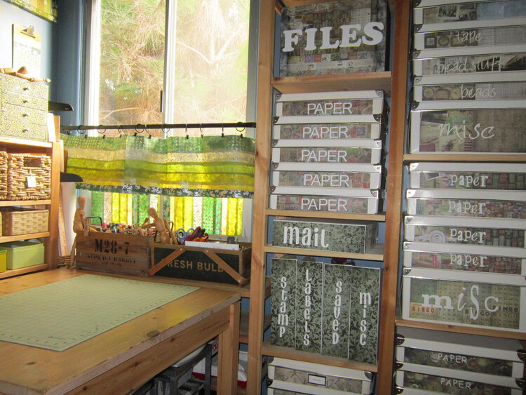 previous pic of scrapbook room with paper curtains