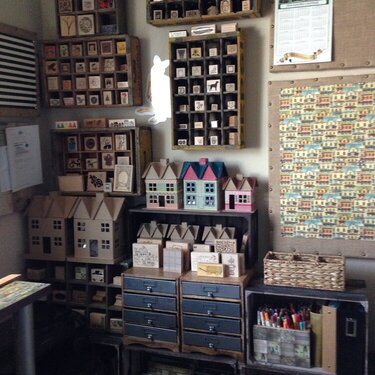 Rubber stamp storage