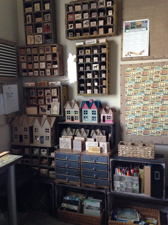 Rubber stamp storage