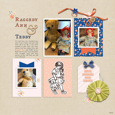 Raggedy Ann and Teddy