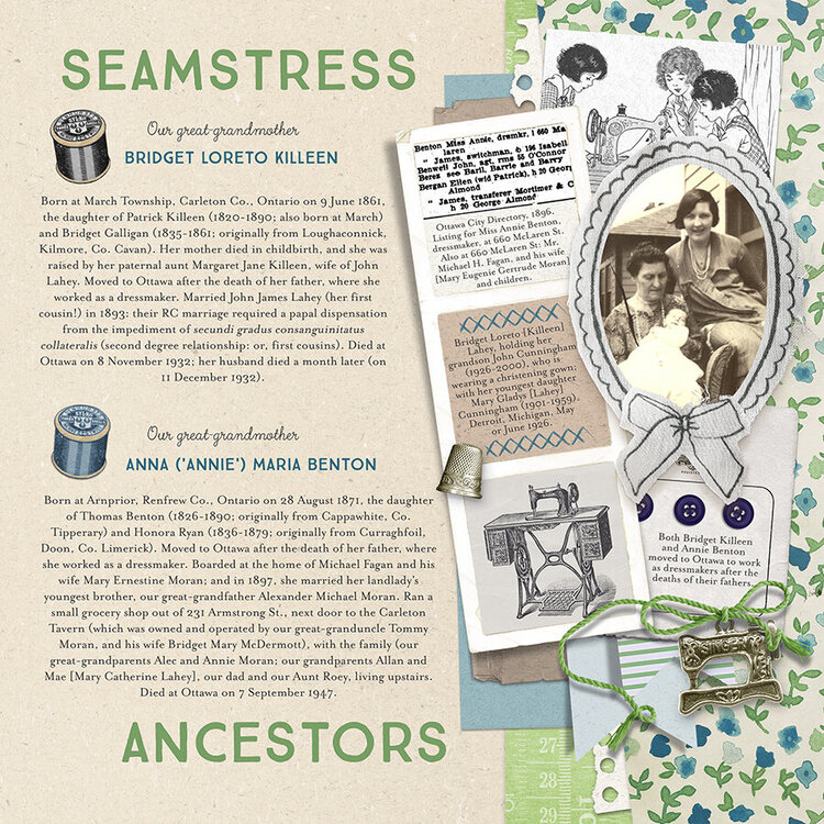 Seamstress Ancestors