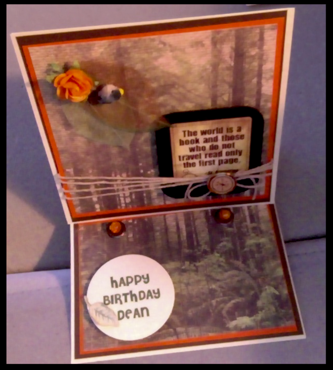 Forest Easel Birthday Card