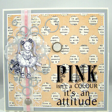 CD- folder &quot;Pink is not a color, it is an attitude&quot;.
