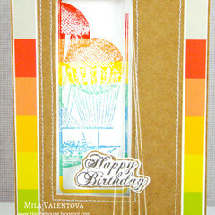 Tutorial card Mila Valentova Happy Birthday.