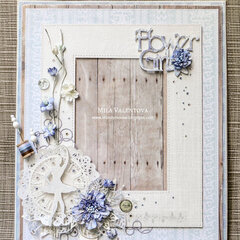 Scrapbooking frame for photo. Shabby chic" Features ballet".