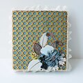 Decorated box using Blue Fern Studios chipboard