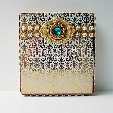 An ornate box using Blue Fern Studios chipboard