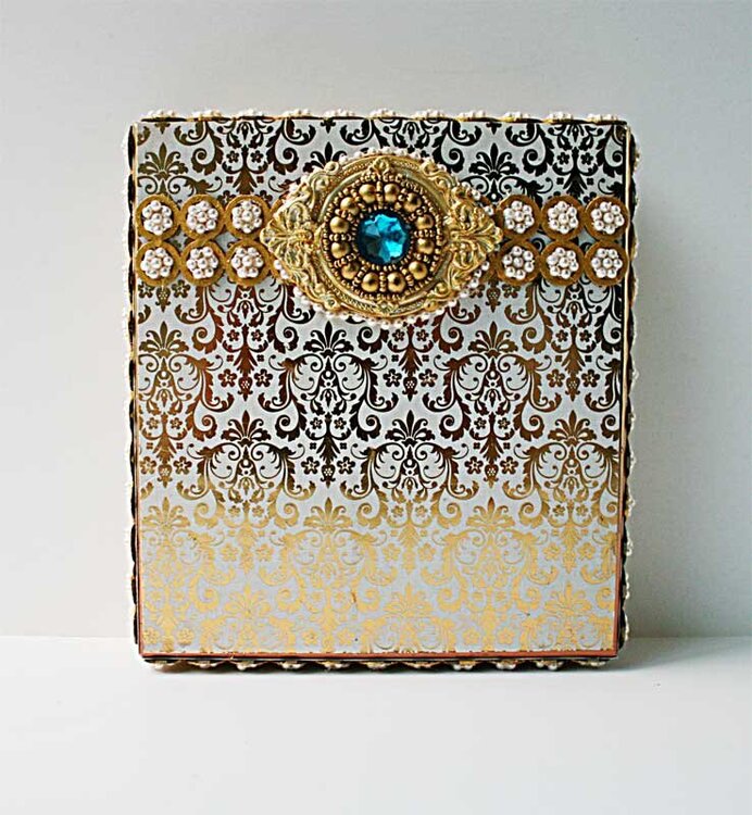 An ornate box using Blue Fern Studios chipboard