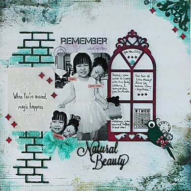 Layout using Blue Fern Studios chipboard