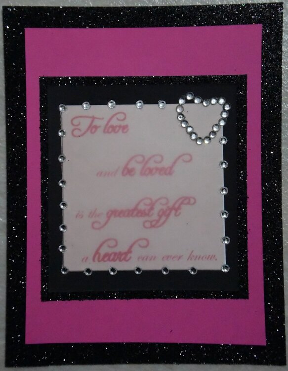 Sweetheart V-day card