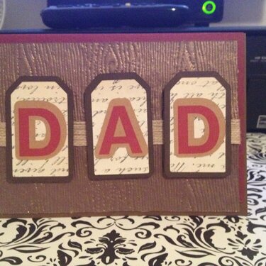 Father&#039;s Day &quot;DAD&quot; Card