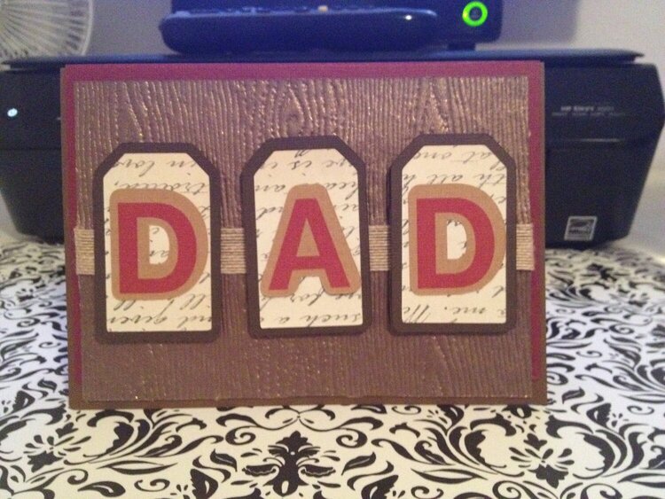 Father&#039;s Day &quot;DAD&quot; Card