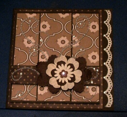 All occasion Brown &amp; Cream Panel Card