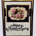 Love Birds Happy Anniversary Card